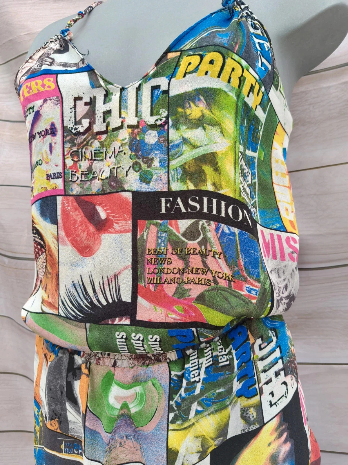 Vestido Curto / Top 2 em 1 - Estampado Pop Art / Revista ♥ – photo 7